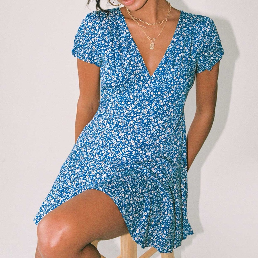 Blue dress